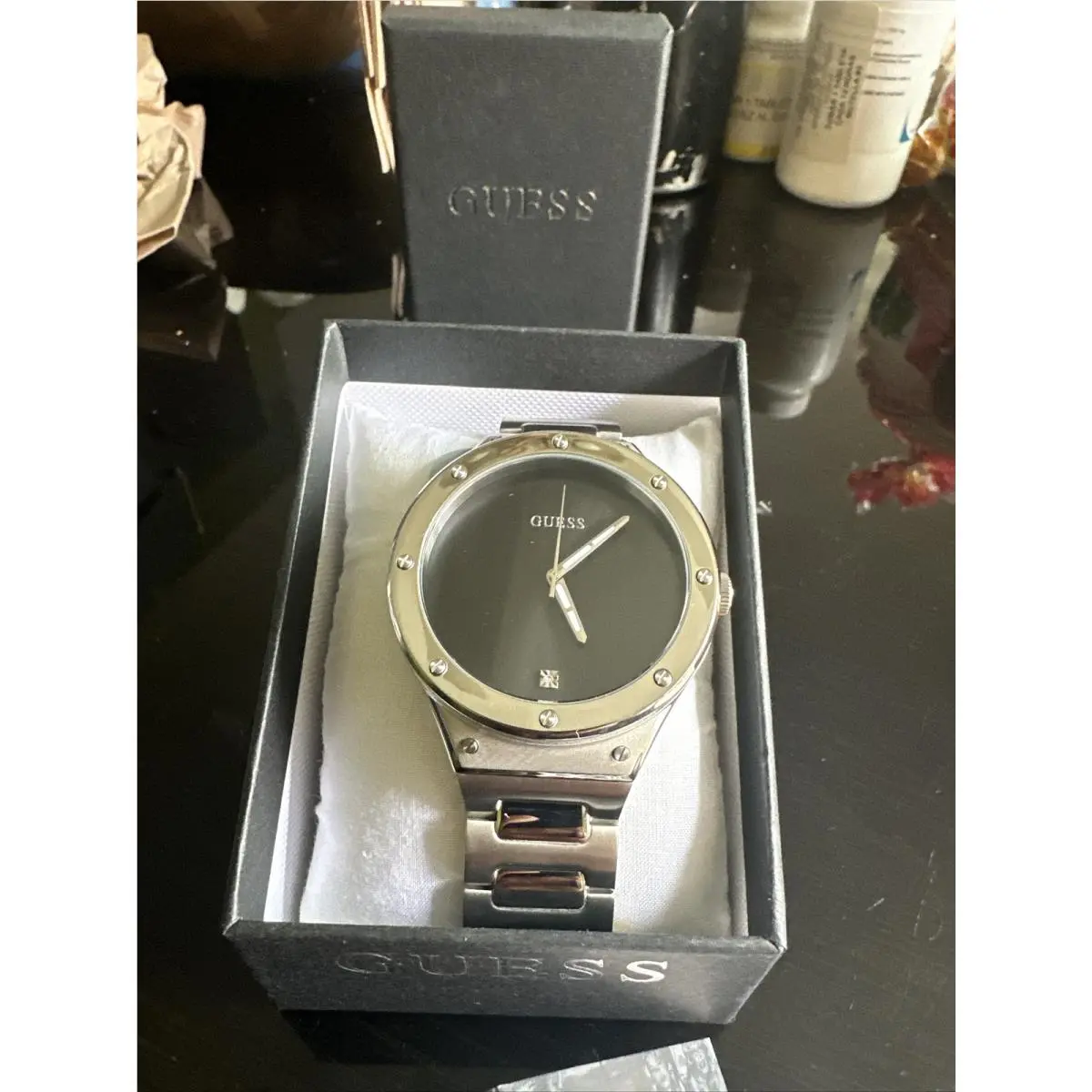 Guess Men`s Scope Black Dial Watch - GW0427G1