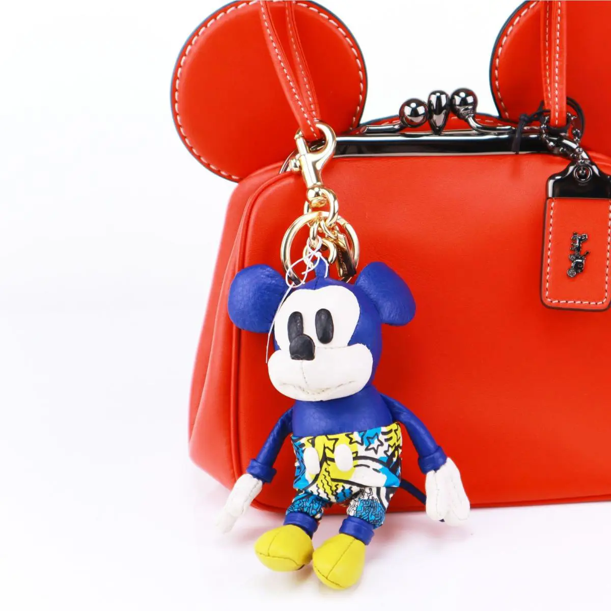 Coach Limited Edition Mickey Plush Bag Charm Keycha