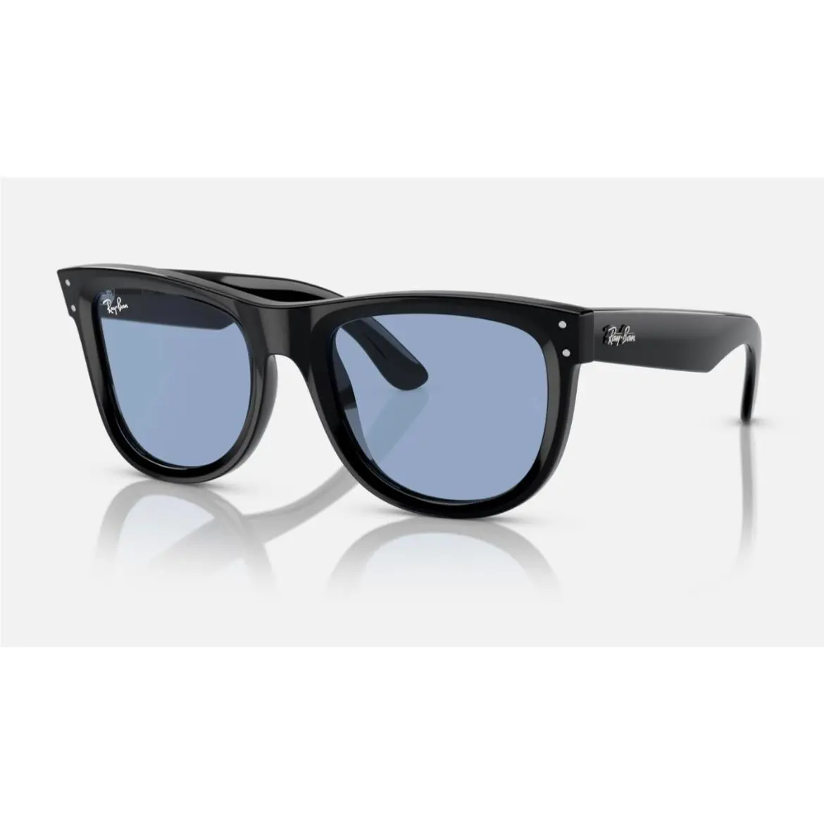Ray-ban Wayfarer Reverse Lenny Kravitz Sunglasses Black Frame/ Blue Size Large