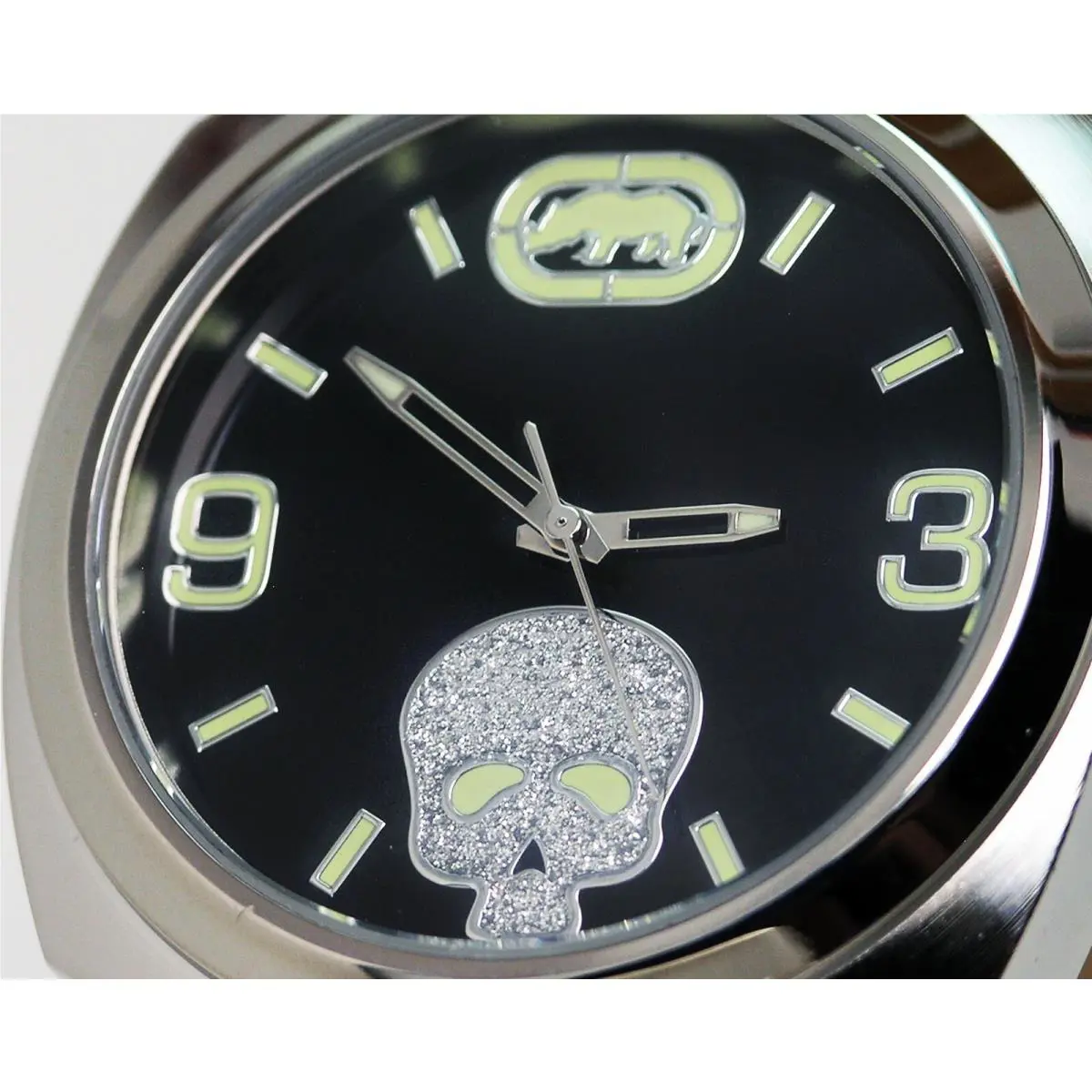 Marc Ecko Rhino E8M028MV Still Better Off Dead Crystal Skull Watch Black