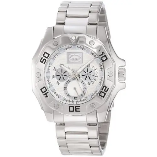 New-marc Ecko Silver Power Play Three Eye Multi Function WATCH-E8M078MV by Marc Ecko