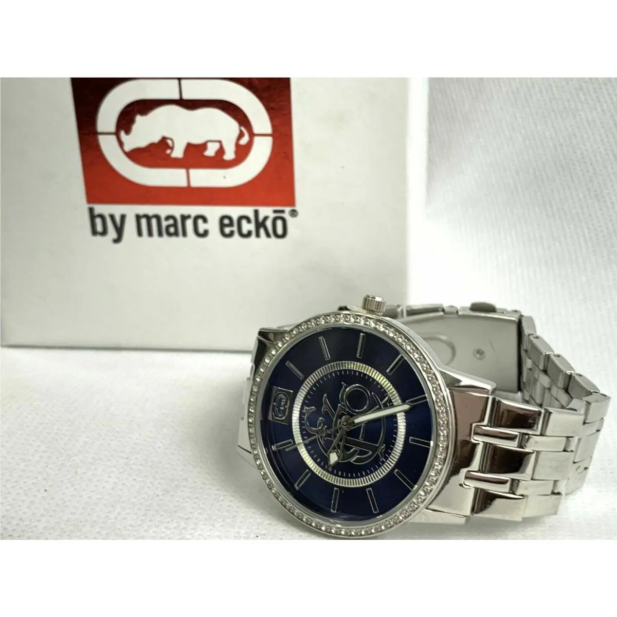 Water Resistant Stainless Steel Back Navy Women s Watch E8M070MV by Marc Ecko