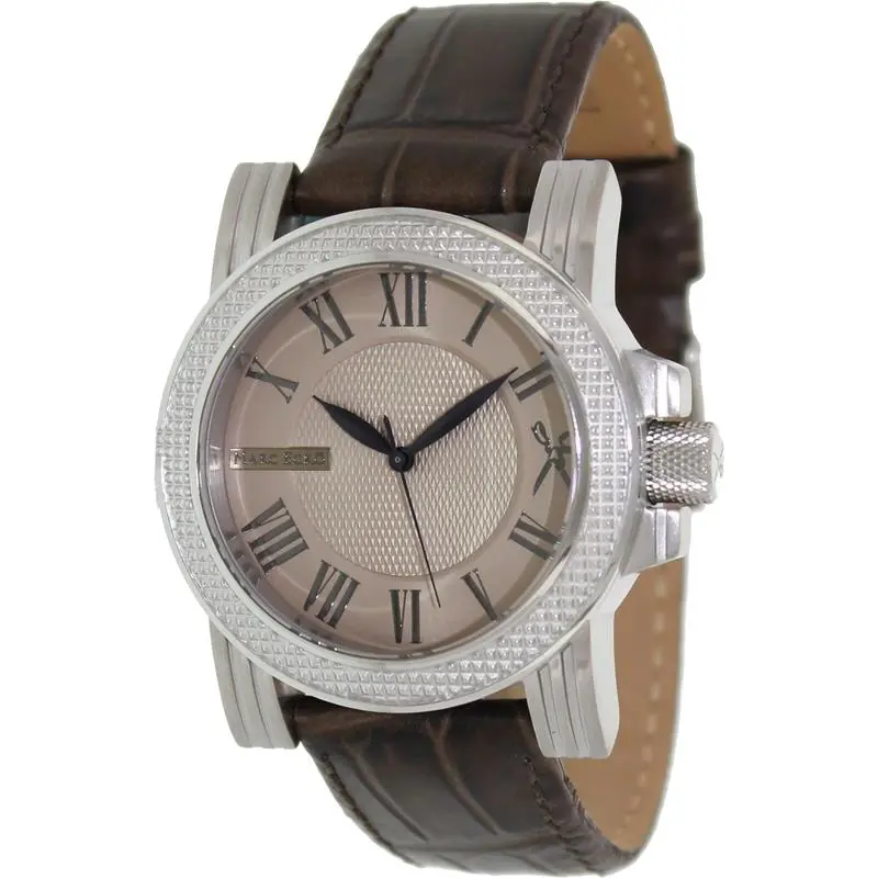 Silver Tone Roman `S Brown Croc. Leather Band WATCH-M13503G4 by Marc Ecko