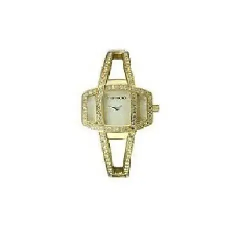 Gold Tone S/steel Bracelet+dial W/crystals Womens WATCH-E11531L1 by Marc Ecko