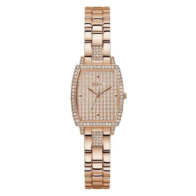 Guess Ladies Rose Gold Tone Analog Watch - GW0611L3 - Dial: Rose Gold, White, Band: Rose Gold, Bezel: Rose Gold