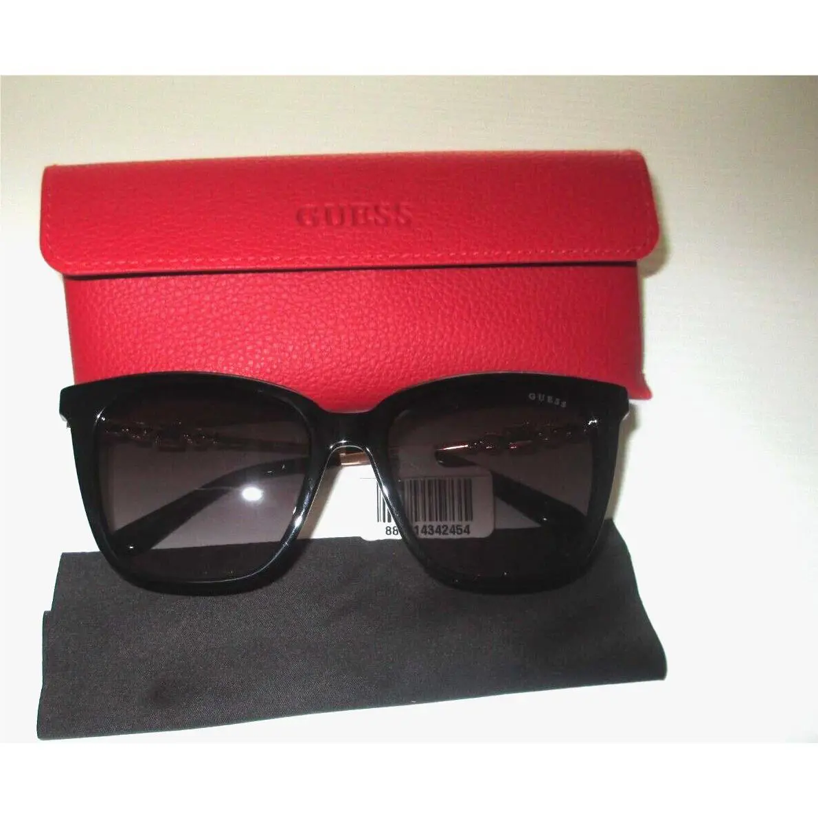 Guess GU7886 Sunglasses Shiny Black Gradient Smoke 53mm