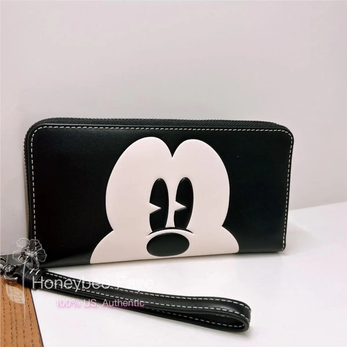 Disney X Coach Long Zip Around Wallet with Mickey Mouse CN037