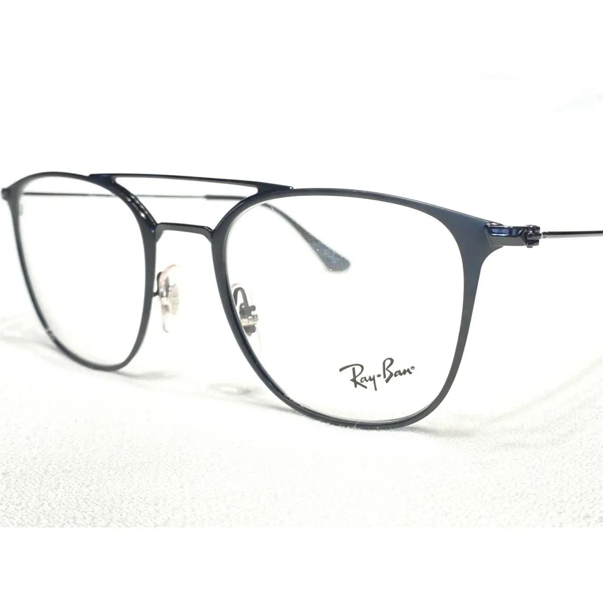 Ray Ban RB6377 2904 Black Round Aviator Modern Eyeglasses Frames 50/21 145