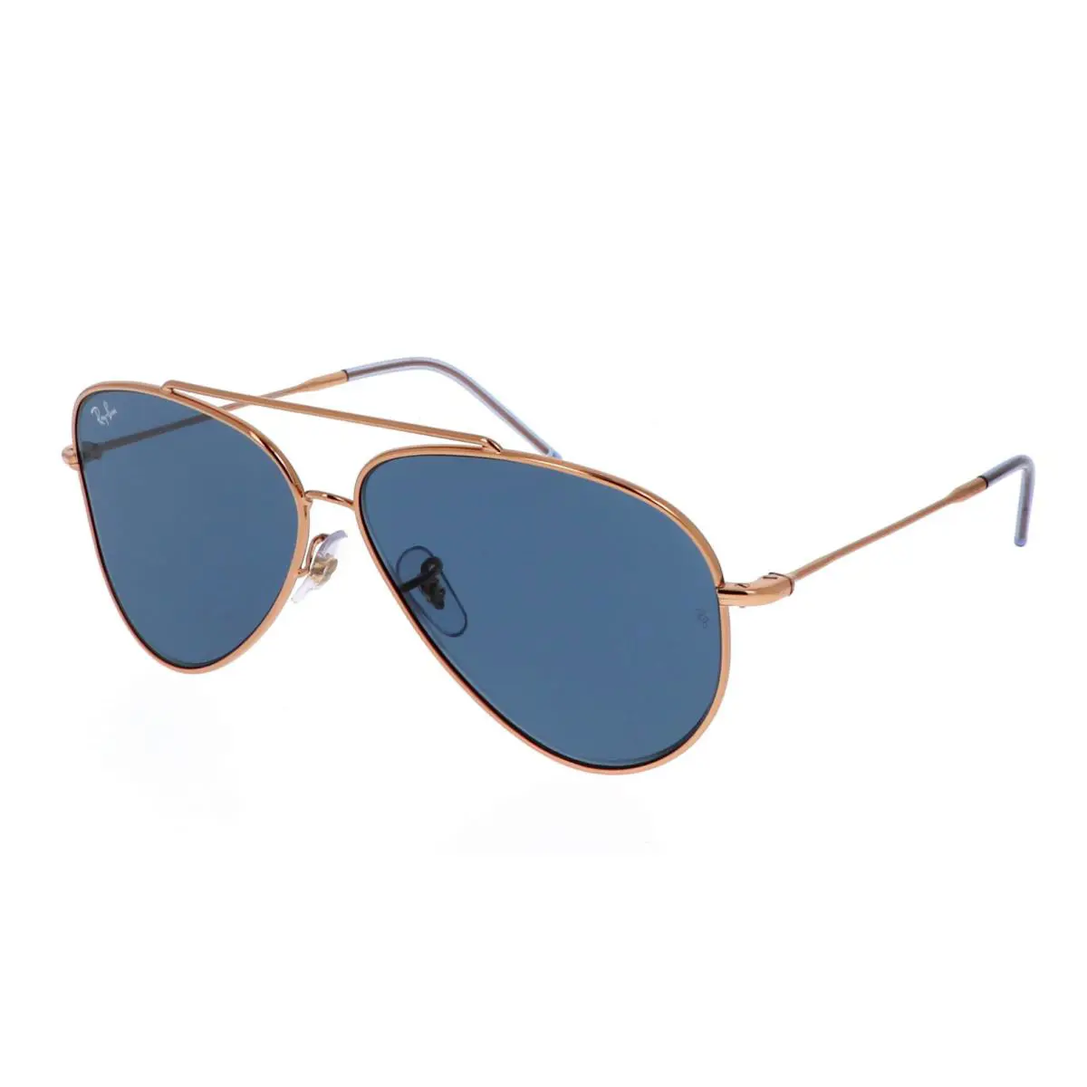 Ray-ban Sunglasses Aviator Reverse RB R0101S 9202/3A Rose Gold Frame Blue Lenses - Frame: Rose Gold, Lens: Blue