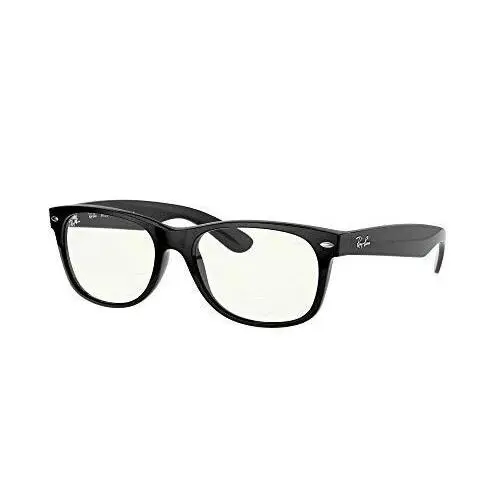 Ray Ban Wayfarer Computer Glasses RB2132 901/BF 55-18 Black Blue Light - Frame: Black, Lens: Clear