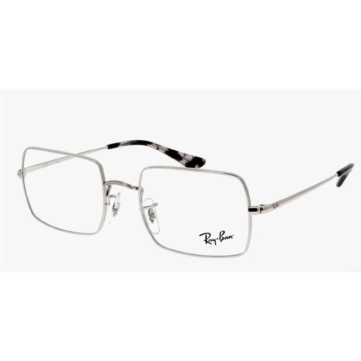 Ray-ban Rectangle Rx-able Eyeglasses RB 1969V 2501 54-19 145 Silver Frames