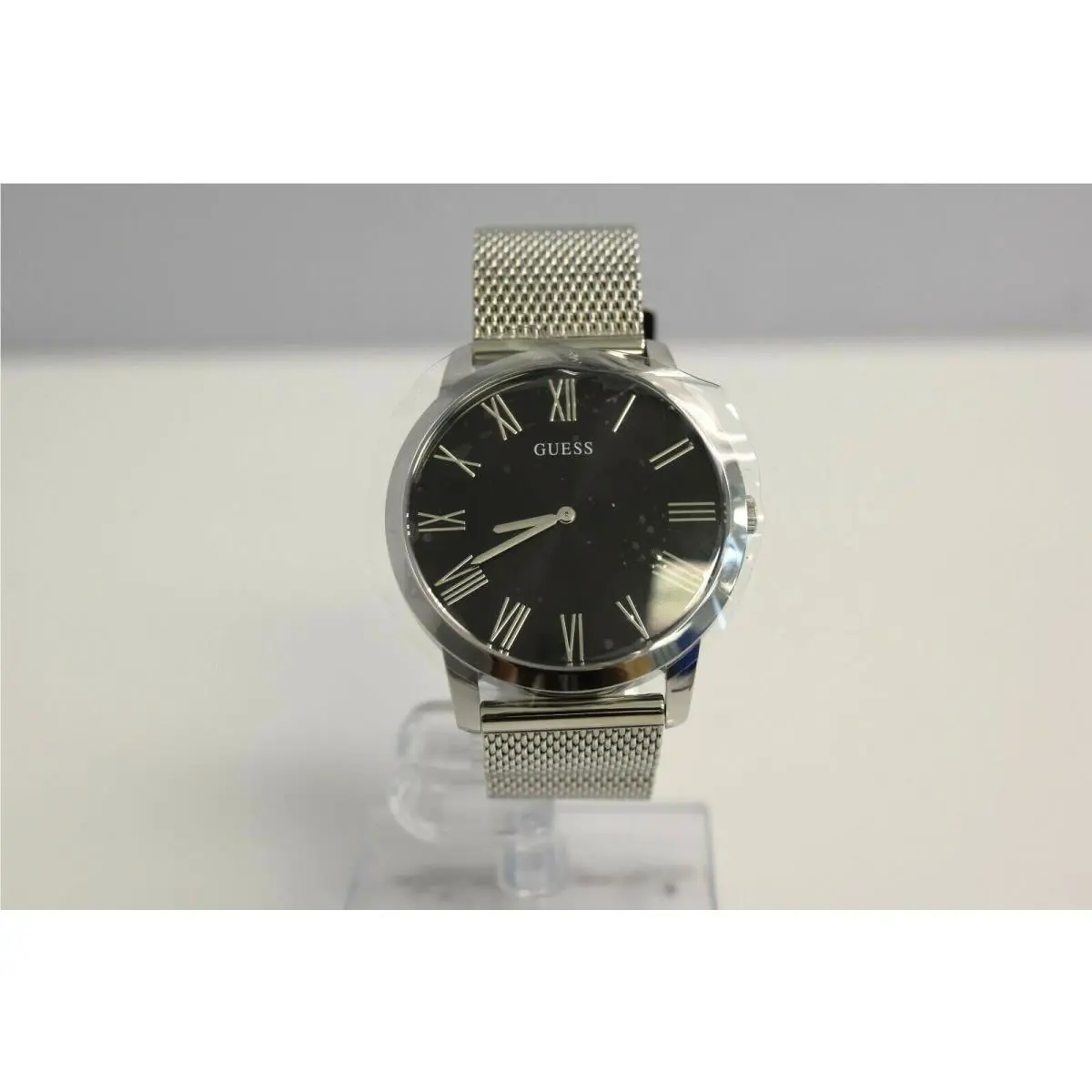 Guess Men`s Mesh Silver Stainless Steel U1263G1 Watch