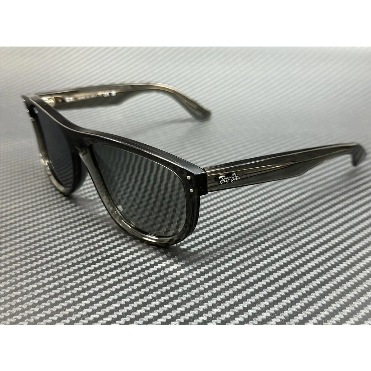 Ray Ban RBR0501S 6707GS Transparent Dark Grey Unisex 56 mm Sunglasses