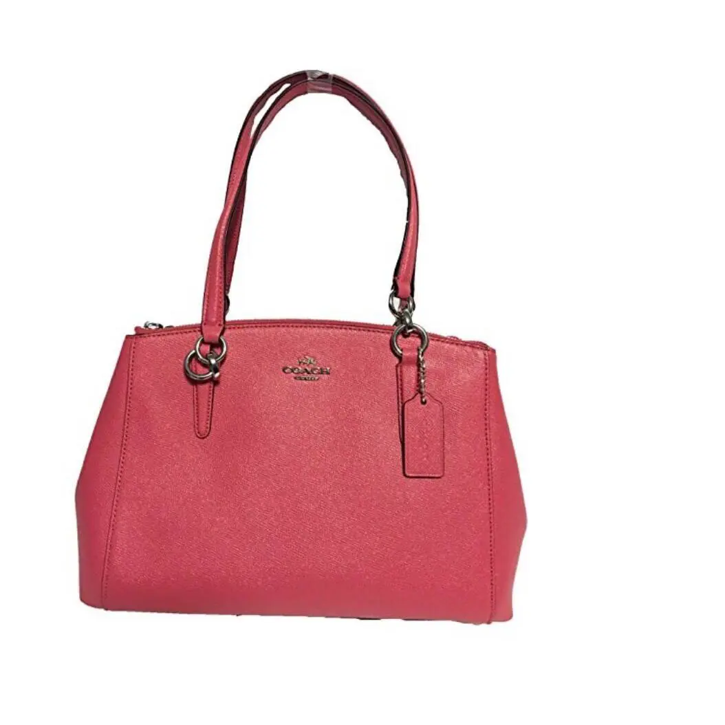 F57523 Mini Christie Carryall In Crossgrain Leather Strawberry by Coach
