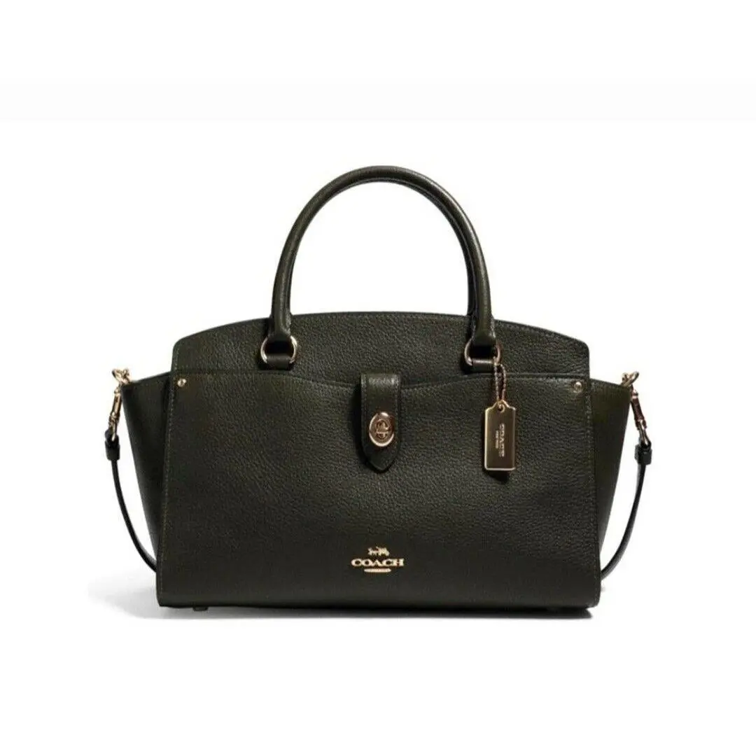 Coach 82871 Canteen Brie Pebble Leather Carryall Shoulder Bag