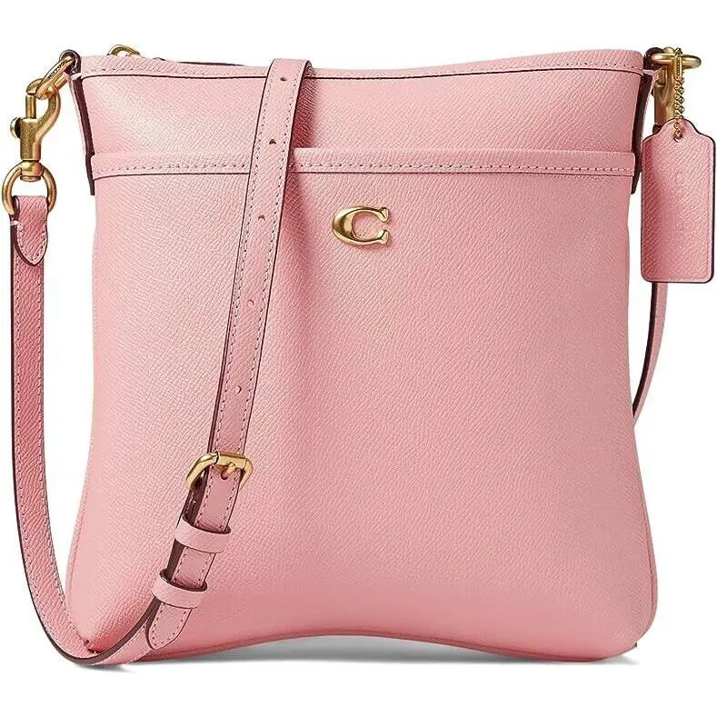 Coach Women`s Cross Grain Leather Kitt Bubblegum One Size