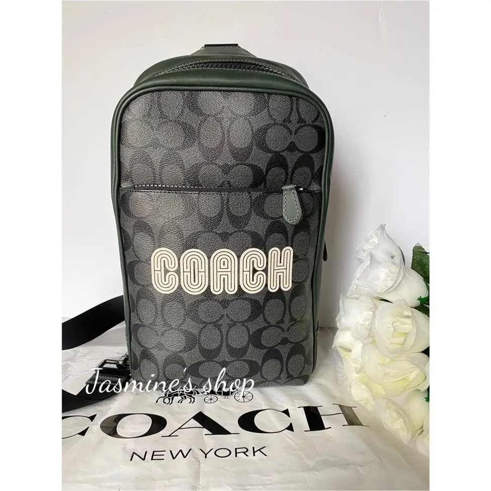 Coach Westway Pack In Colorblock Signature Canvas with Coach Patch CE522