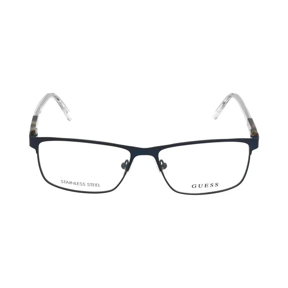 Guess GU1972 091 Blue Metal Half Rim Optical Eyeglasses Frame 53-15-145 1972 AB