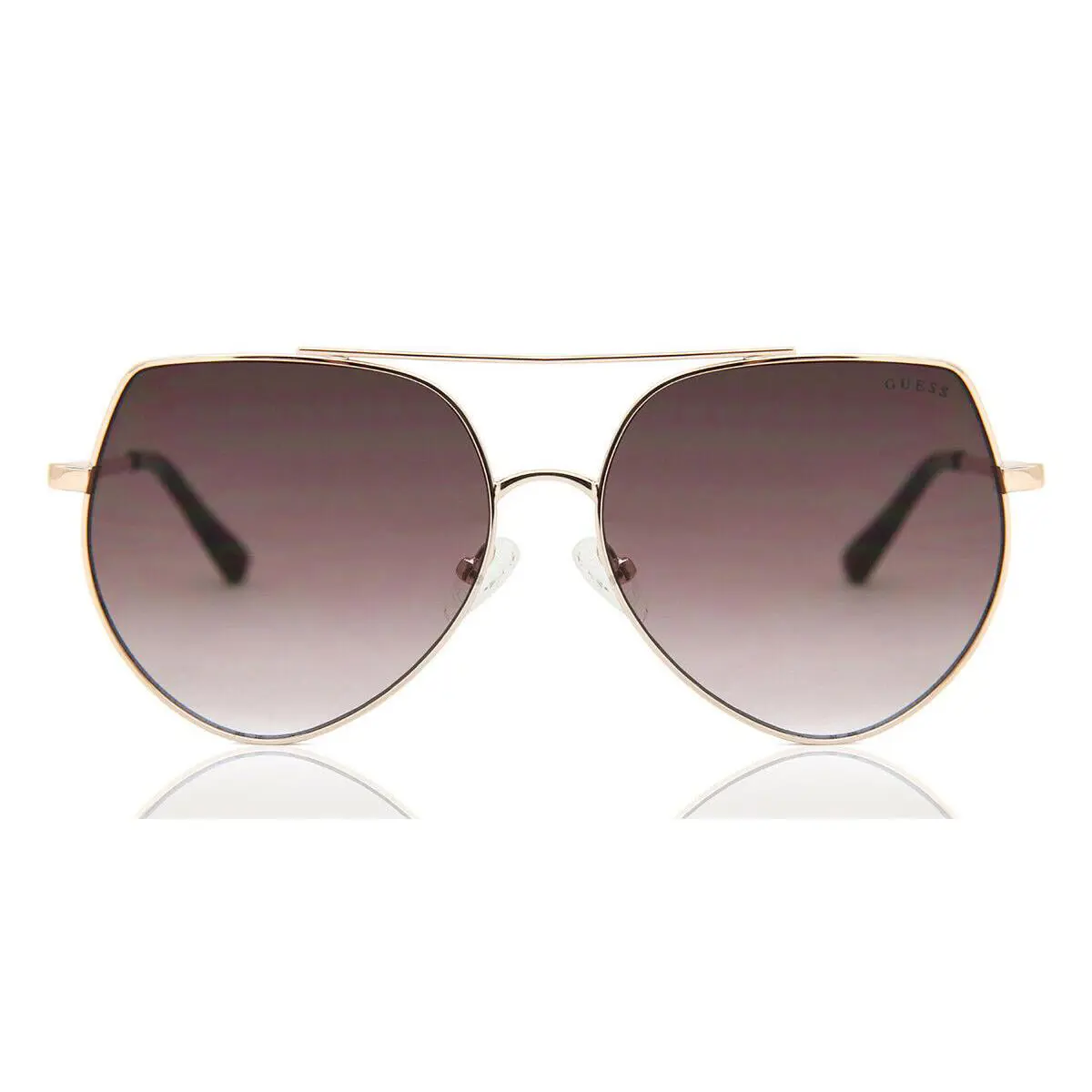 Guess GF6057 Shiny Gold/brown Gradient Lens Fashion Sunglasses 58-15-140 3 R2549