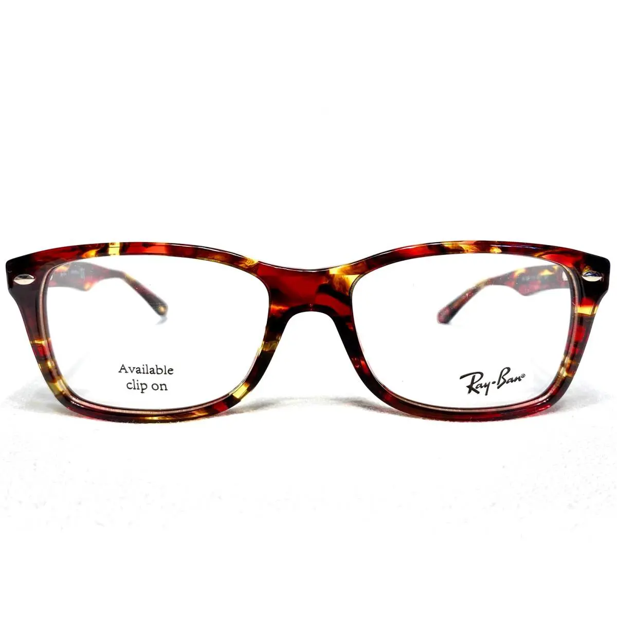 Ray Ban RB5228 5710 Womens Red/yellow Rectangle Eyeglasses Frames 53/17 140