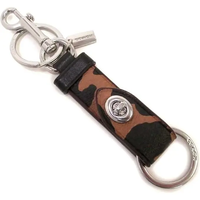 Coach Trigger Snap Bag Charm with Leopard Print Style No. CC974