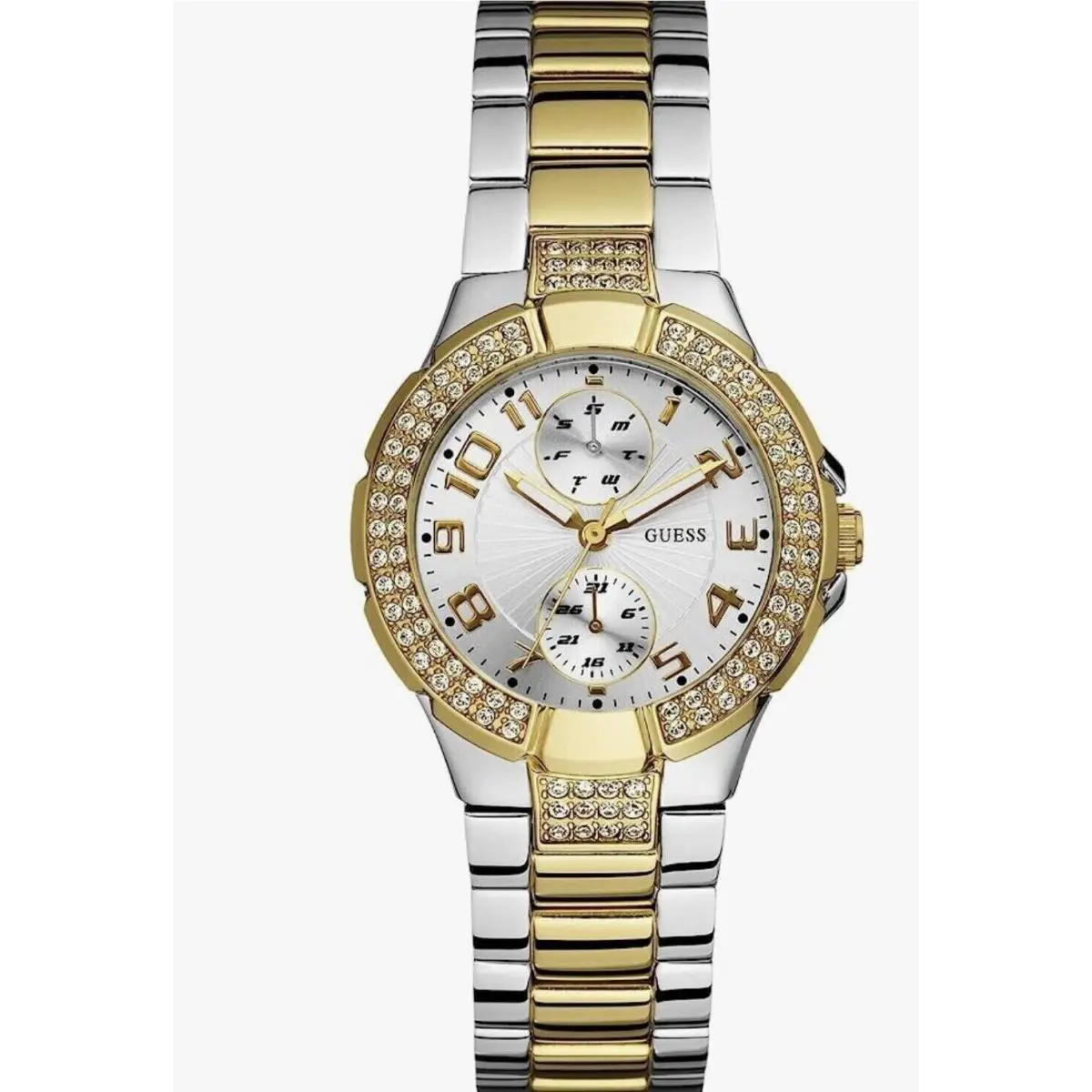 Guess W15072L3 Two Tone Steel Bracelet Women`s Watch