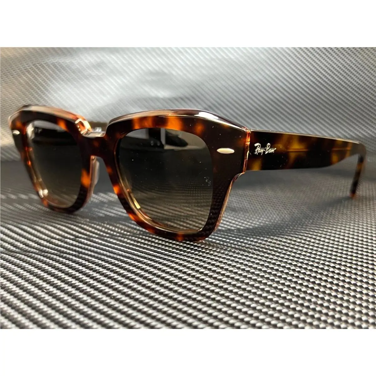 Ray Ban RB2186 1324BG Havana Square 49 mm Unisex Sunglasses