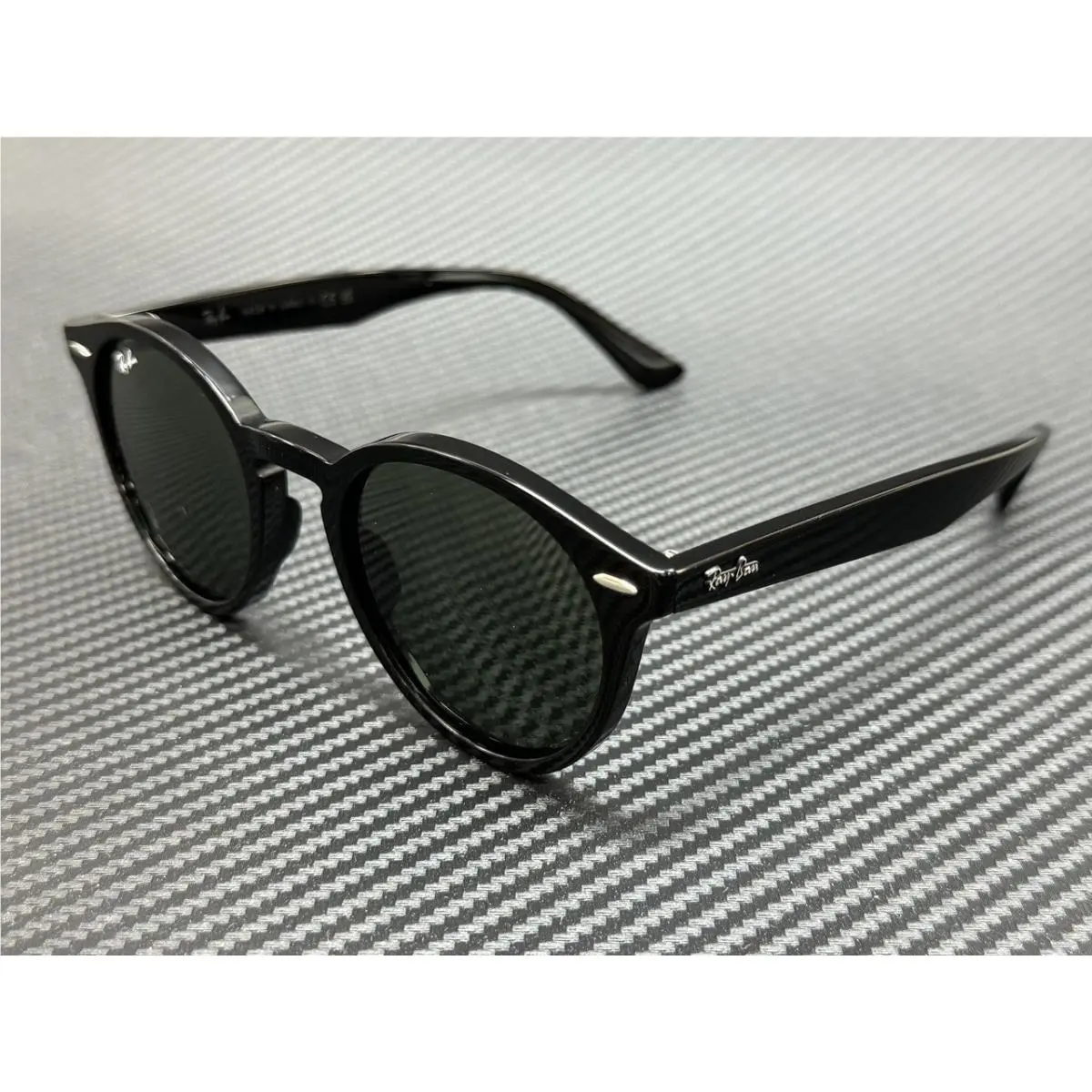 Ray Ban RB7680S 901 31 Black Green Unisex 51 mm Sunglasses