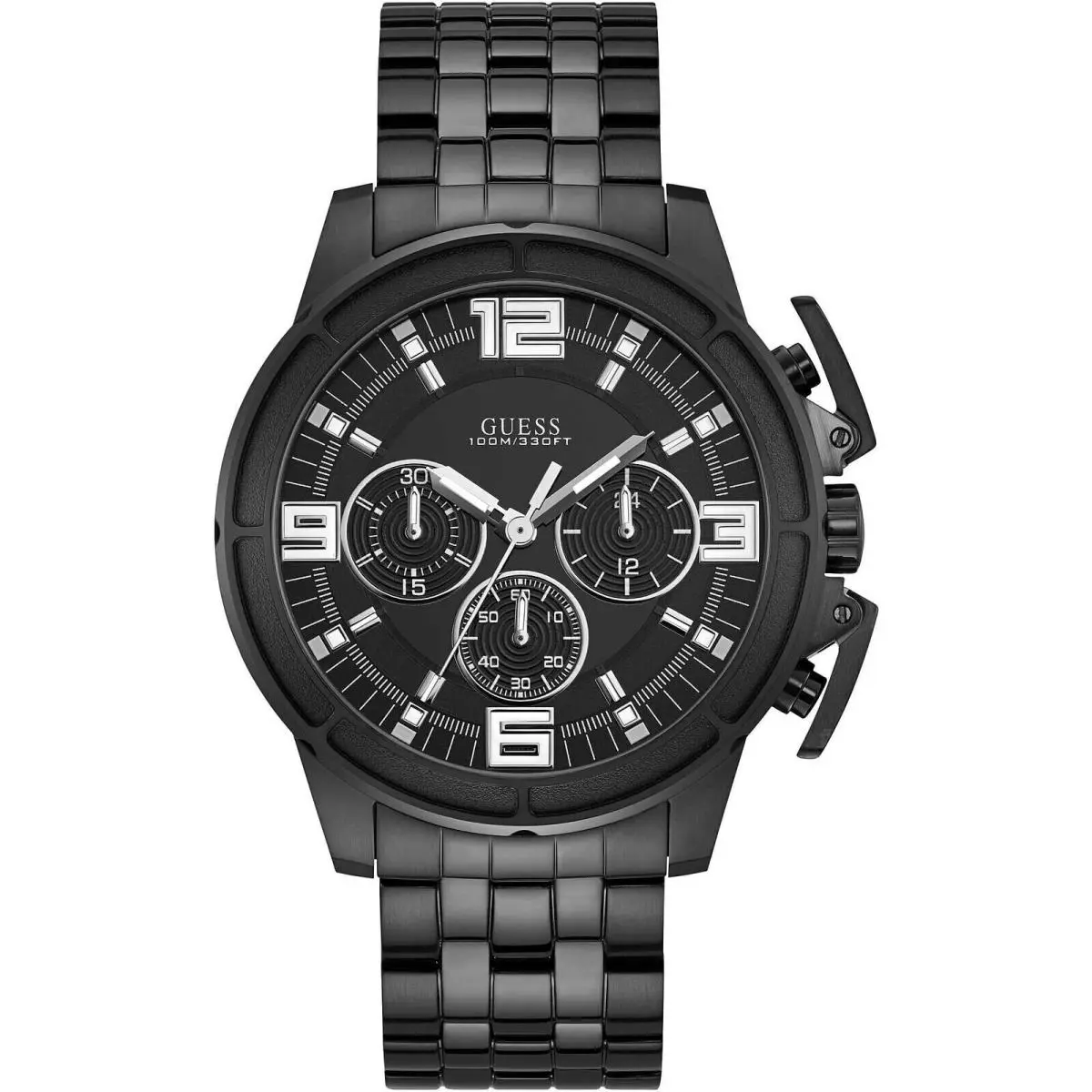 Guess Apollo Quartz Movement Black Dial Men`s Watch W1114G1