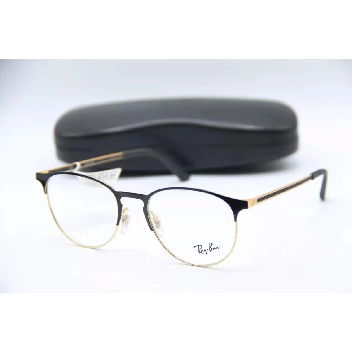 Ray-ban RB 6375 2890 Black Gold Frames Eyeglasses 51-18