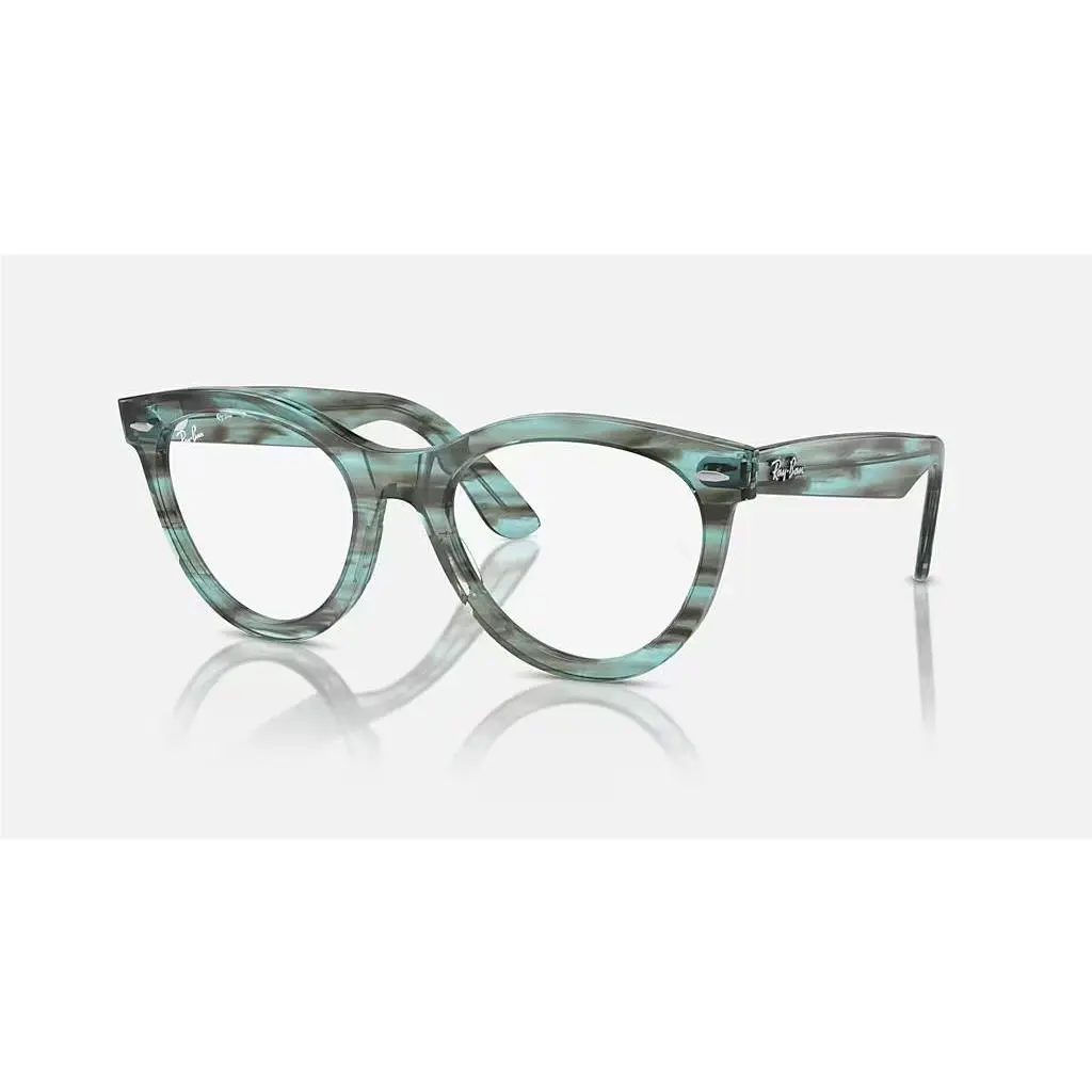 Ray Ban RB2241V 8362 Wayfarer Way Color Striped Transparent Blue 51-21-150
