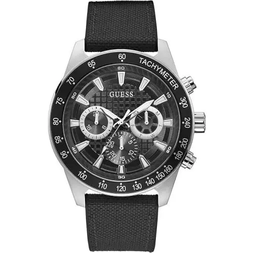 Guess GW0206G1 Men`s Multi-function Steel Case Silicone Strap Screw Crown 50m WR