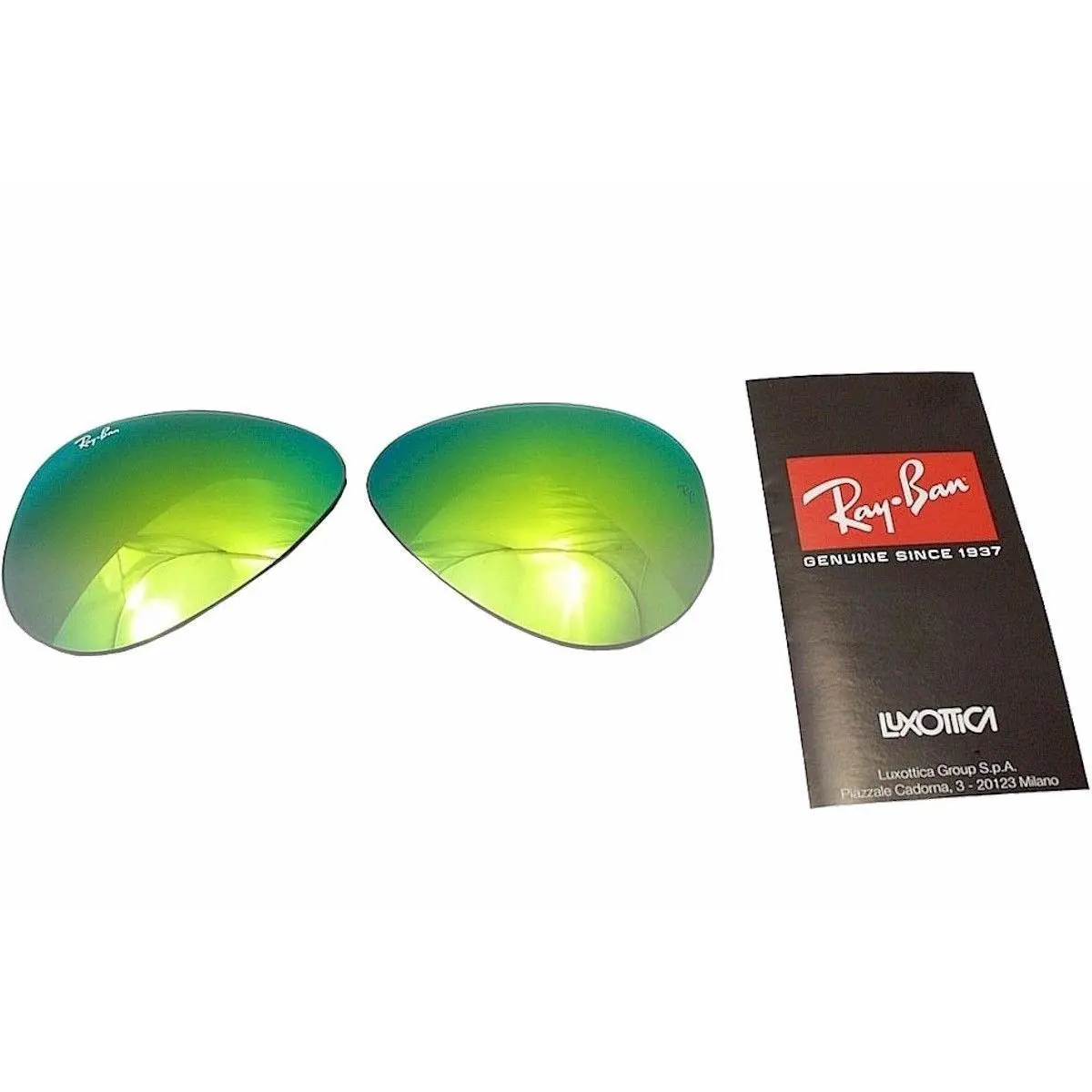 Rayban Sunglass Lens Replacements RB3025 Aviator Green Mirror 58mm