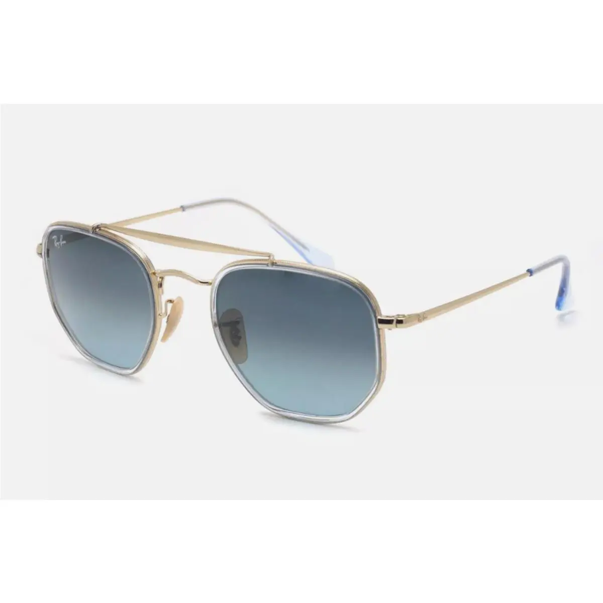 Ray-ban The Marshal 2 Sunglasses RB 3648-M 9123/3M 52-23 Gold W/blue Fade Lenses