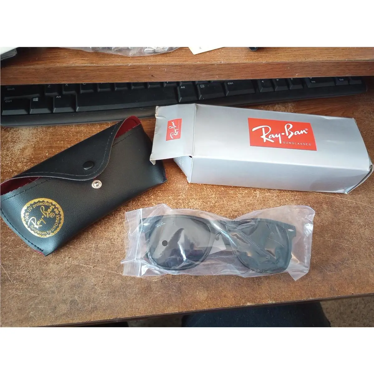 Ray Ban Men`s Sunglasses Nip QB2457 72530 W/ Case Box