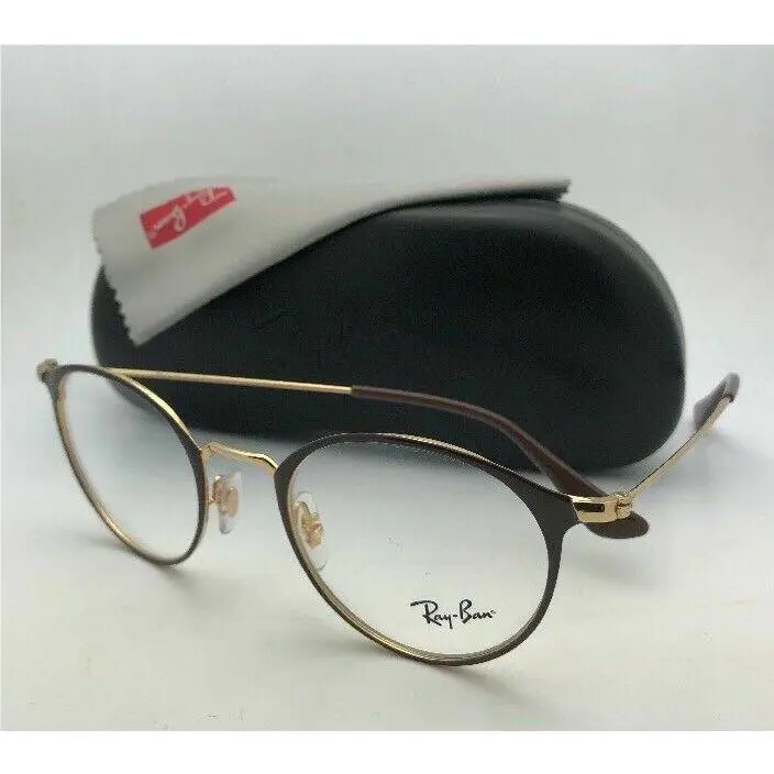Ray-ban Eyeglasses RB 6378 2905 47-21 140 Shiny Brown Gold Frame