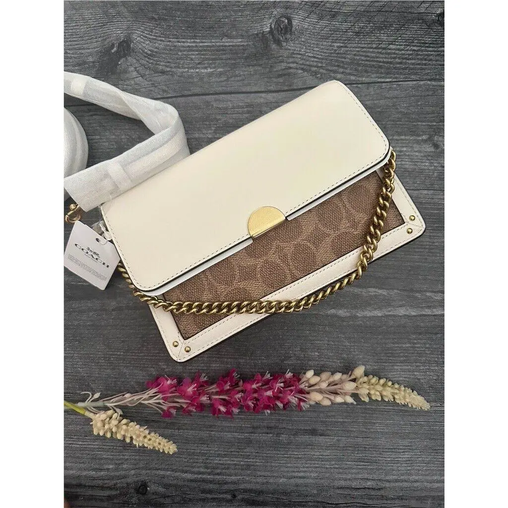 Coach Dreamer Convertible Crossbody In Colorblock Signature Canvas Chalk Multi