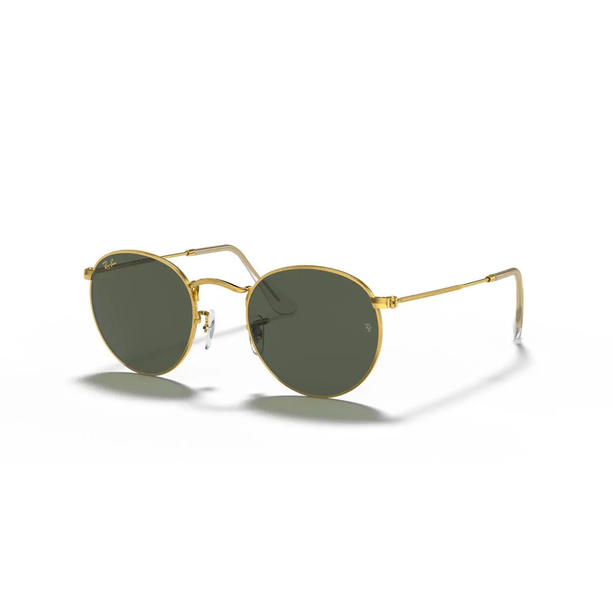 Ray-ban Legend Gold G-15 Green Round Metal 50 mm Sunglasses RB3447 919631 50-21