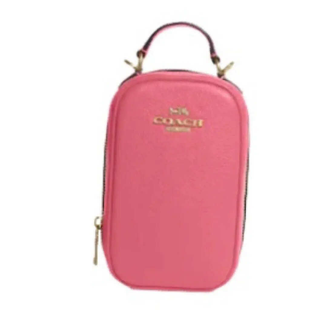 Coach Eva Phone Crossbody Color Watermelon - Handle/Strap: watermelon, Hardware: Gold, Exterior: watermelon