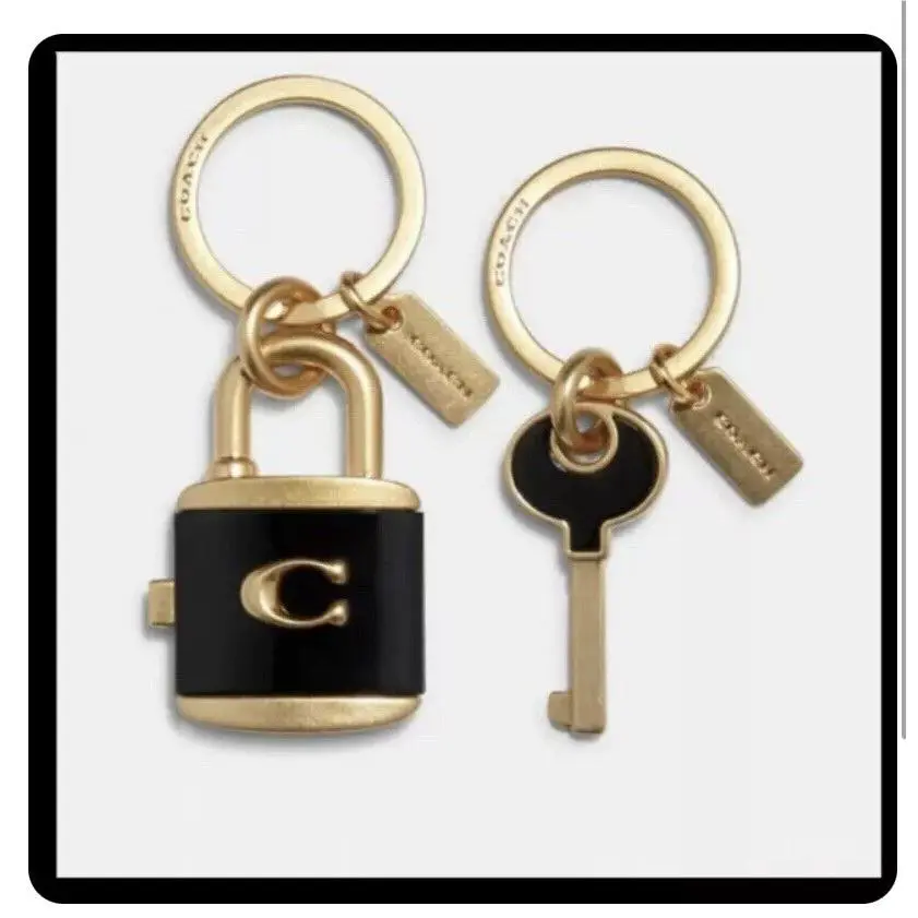 Coach Lock Key Purse Charm … Key Fob/ Ring C1679