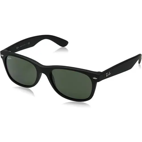 Ray-ban Wayfarer Black Green Lens Sunglasses – RB2132 622 58/ RB2132622-58 - Frame: Black, Lens: Green