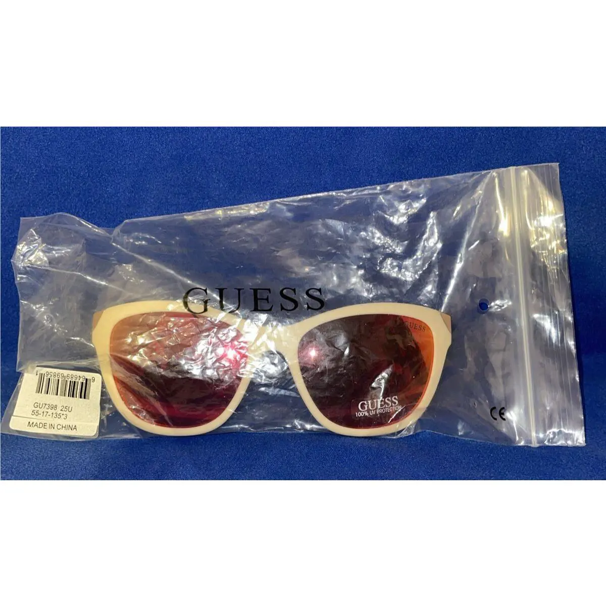 Guess Sunglasses GU 7398 25U Hollywood Rose Mirror UV Protection 55-17-135