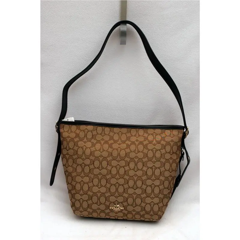 Coach Signature Dufflette Tote Shoulder Bag 36314 Khaki Brown