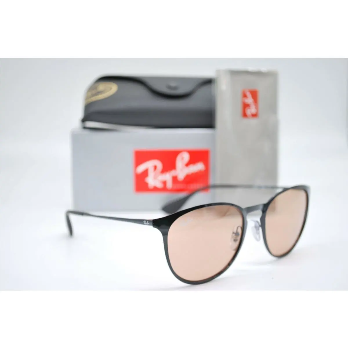 Ray-ban RB 3539 002/Q4 Black Brown Frame Sunglasses 54-19