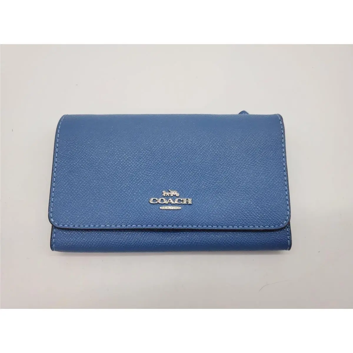 Coach F30205 Flap Phone Wallet - Sky Blue
