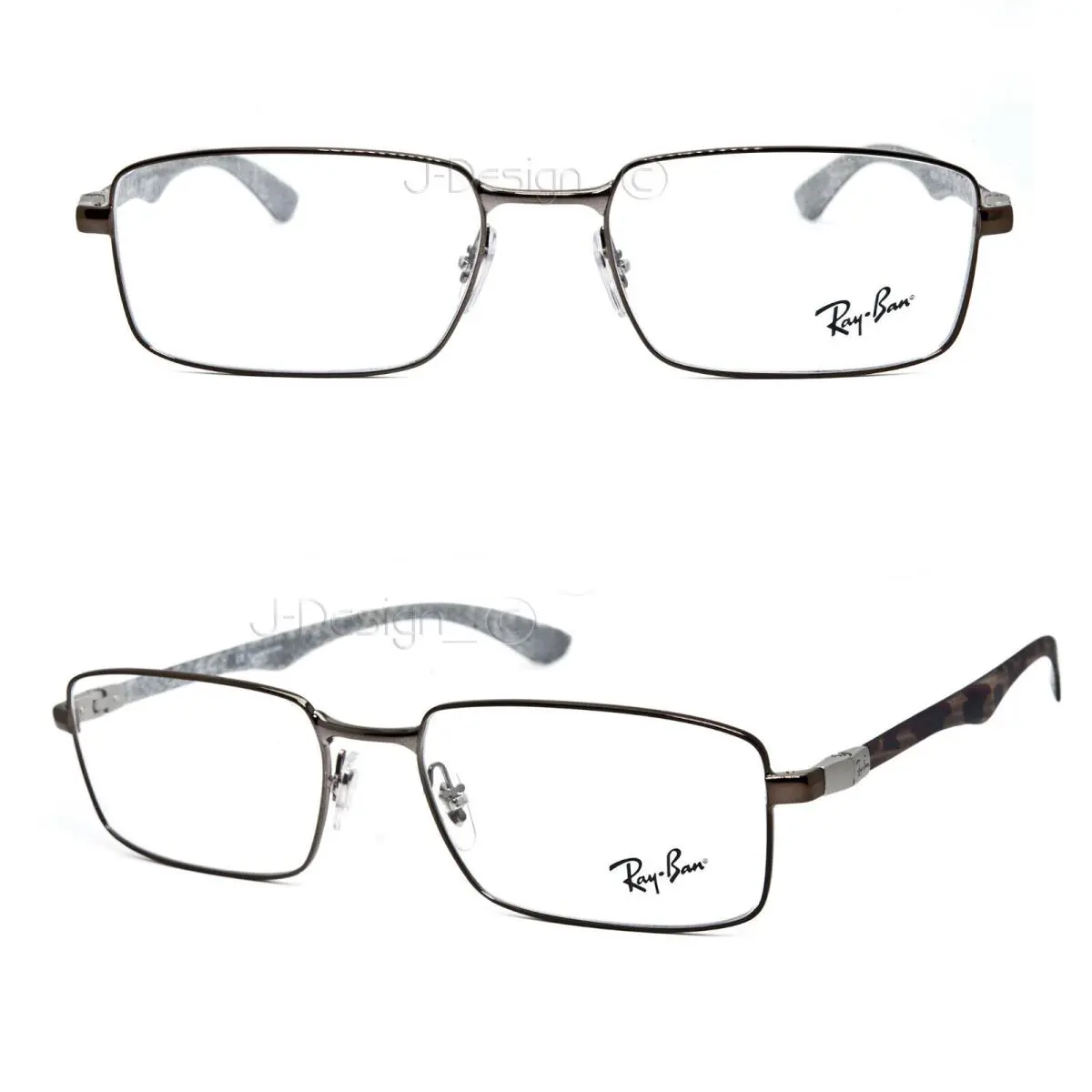 Ray Ban RB 8414 2531 Carbon Fiber Light Brown Size 53/18/145 Eyeglasses by Ray-Ban