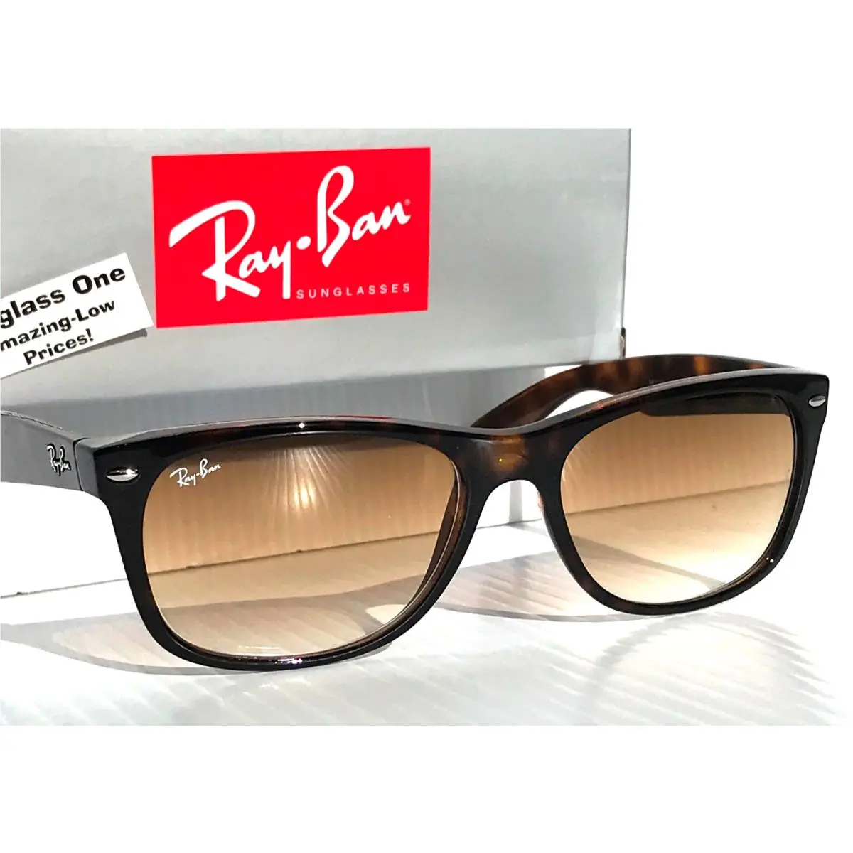 Ray Ban Wayfarer Classic Tortoise Frame Light Brown Sunglass RB 2132 710/51