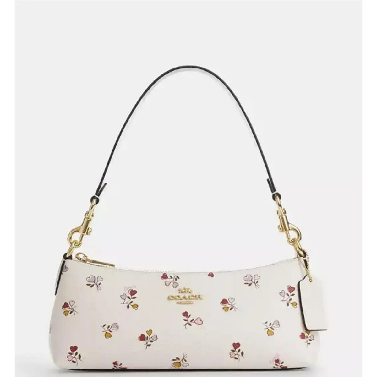 Coach Charlotte Shoulder Bag with Heart Print CX581 Purse