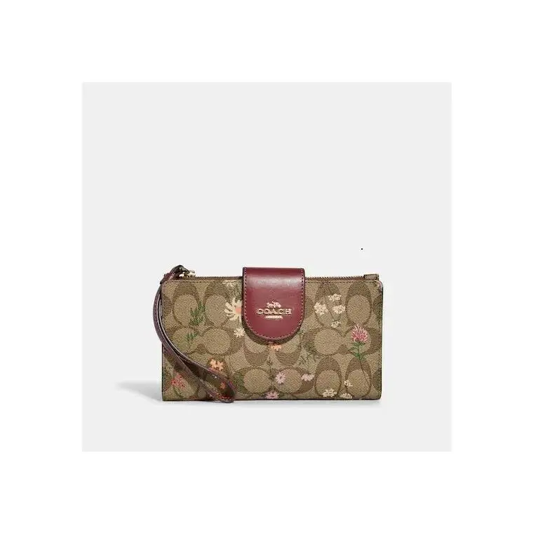 Coach - Tech Wallet In Signature Canvas with Wildflower Print C8729
