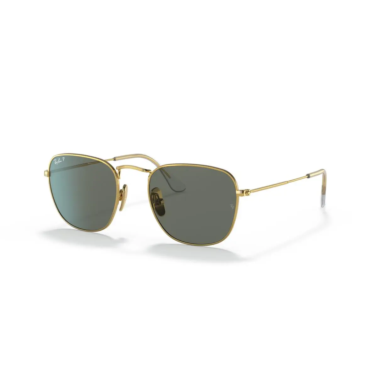 Ray-ban 0RB8157 921658 Frank Square Gold Titaniumpolarized Sunglasses
